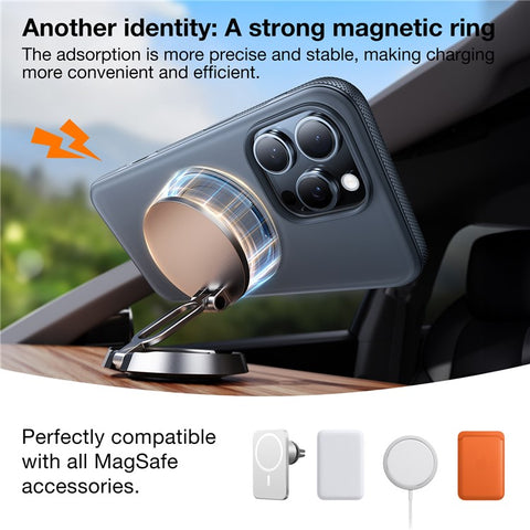 TORRAS Ostand O3 Fitness Series For iPhone 16 Pro Case Compatible with MagSafe TPU PC Kickstand Phone Cover (Amazon Packaging)