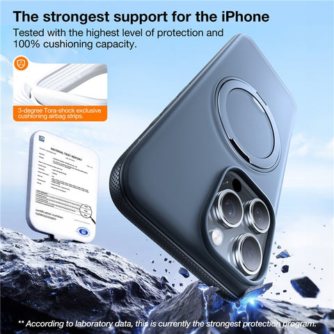 TORRAS Ostand O3 Fitness Series For iPhone 16 Pro Case Compatible with MagSafe TPU PC Kickstand Phone Cover (Amazon Packaging)