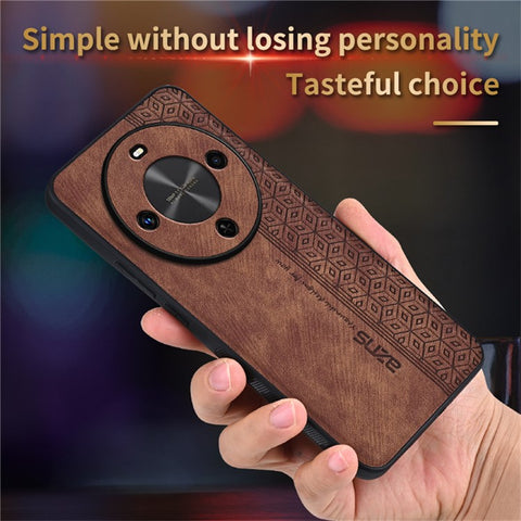 AZNS For Huawei Enjoy 70X Case Protective PU Leather Covered TPU Phone Shell