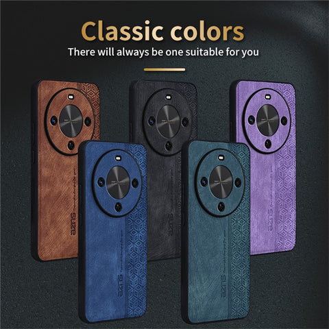 AZNS For Huawei Enjoy 70X Case Protective PU Leather Covered TPU Phone Shell