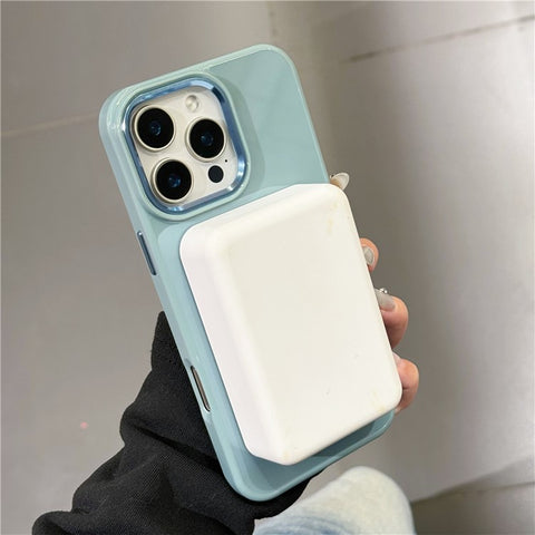 For iPhone 16 Pro Max Case Compatible with MagSafe TPU + PC Scratch Resistant Phone Back Cover with Metal Accents