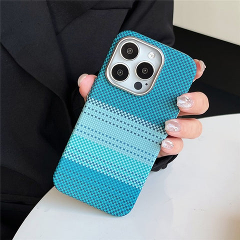 For iPhone 16 Pro Max Case Compatible with MagSafe PC Phone Back Cover with Metal Buttons