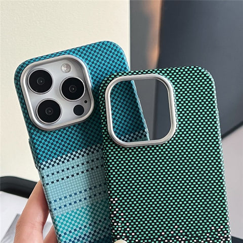 For iPhone 16 Pro Max Case Compatible with MagSafe PC Phone Back Cover with Metal Buttons