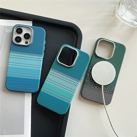 For iPhone 16 Pro Max Case Compatible with MagSafe PC Phone Back Cover with Metal Buttons