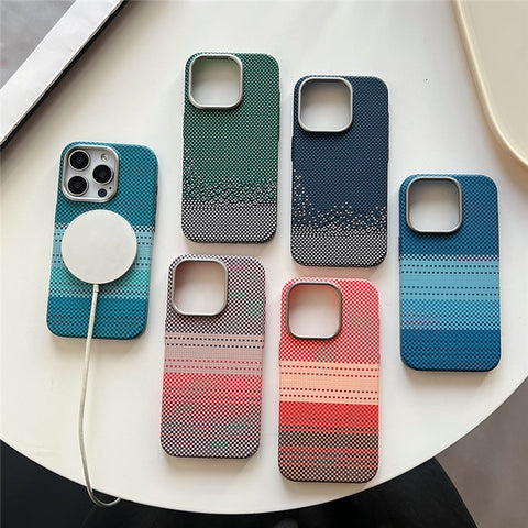 For iPhone 16 Pro Max Case Compatible with MagSafe PC Phone Back Cover with Metal Buttons