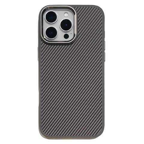 For iPhone 16 Pro Max Case Compatible with MagSafe PC + TPU Phone Back Cover Carbon Fiber Texture