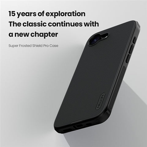 NILLKIN Frosted Shield Pro For iPhone 17e / 16e Case Matte PC + TPU Phone Cover