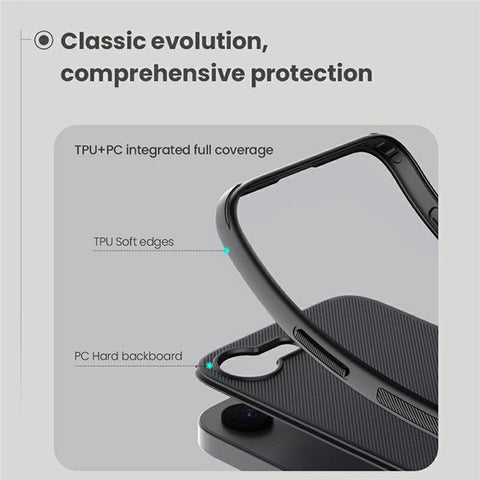 NILLKIN Frosted Shield Pro for iPhone 17e / 16e Magnetic Case PC + TPU Phone Cover