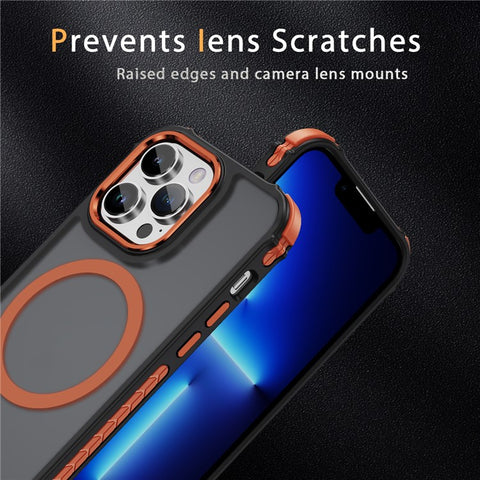 For iPhone 13 Pro Max Case Compatible with MagSafe PC + TPU Skin Feeling Back Cover