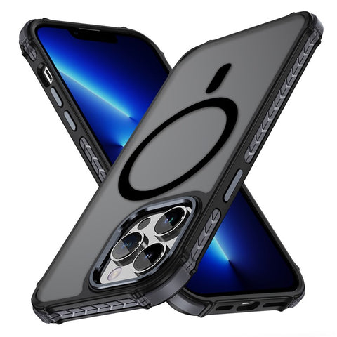 For iPhone 13 Pro Max Case Compatible with MagSafe PC + TPU Skin Feeling Back Cover