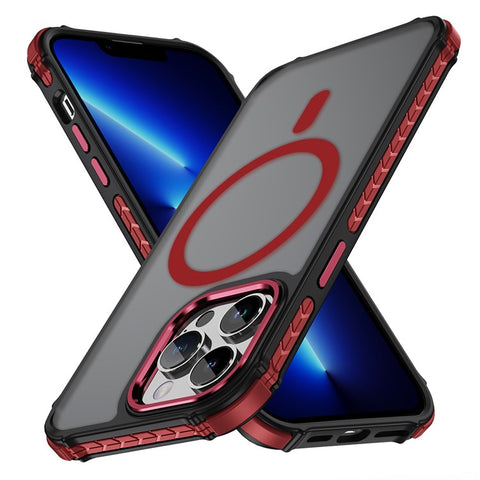 For iPhone 13 Pro Max Case Compatible with MagSafe PC + TPU Skin Feeling Back Cover