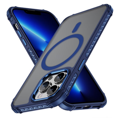 For iPhone 13 Pro Max Case Compatible with MagSafe PC + TPU Skin Feeling Back Cover