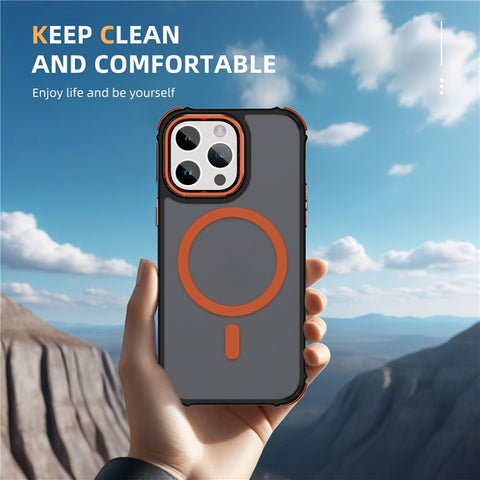 For iPhone 13 Pro Case Compatible with MagSafe PC + TPU Skin Feeling Back Cover