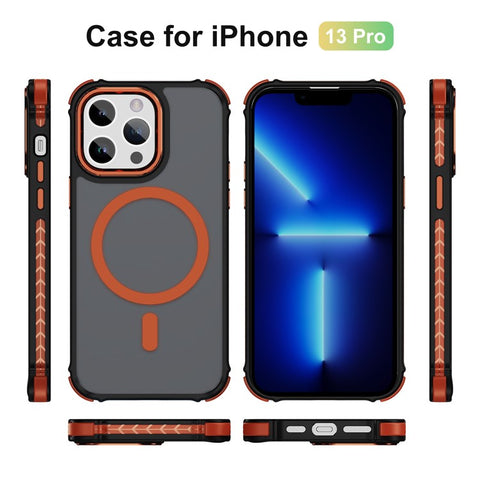 For iPhone 13 Pro Case Compatible with MagSafe PC + TPU Skin Feeling Back Cover