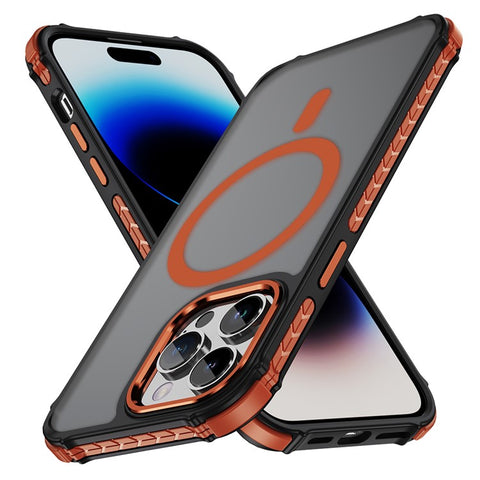 For iPhone 14 Pro Max Case Compatible with MagSafe PC + TPU Skin Feeling Back Cover