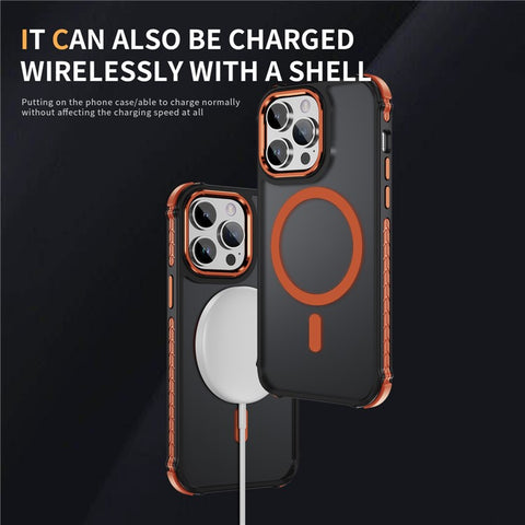 For iPhone 14 Pro Max Case Compatible with MagSafe PC + TPU Skin Feeling Back Cover
