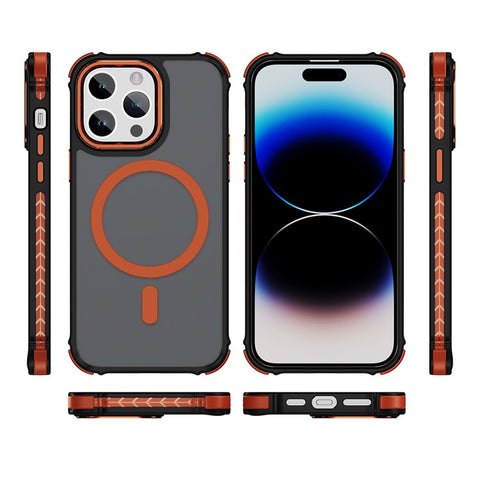 For iPhone 14 Pro Max Case Compatible with MagSafe PC + TPU Skin Feeling Back Cover