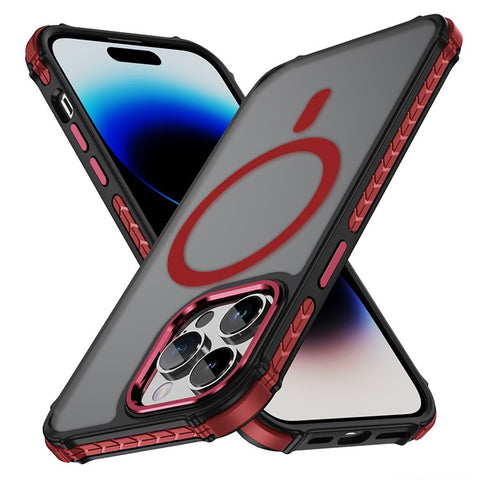 For iPhone 14 Pro Max Case Compatible with MagSafe PC + TPU Skin Feeling Back Cover