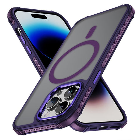 For iPhone 14 Pro Max Case Compatible with MagSafe PC + TPU Skin Feeling Back Cover