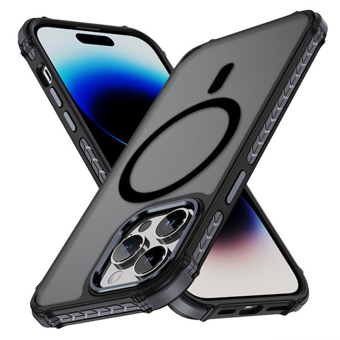 For iPhone 14 Pro Case Compatible with MagSafe PC + TPU Skin Feeling Back Cover