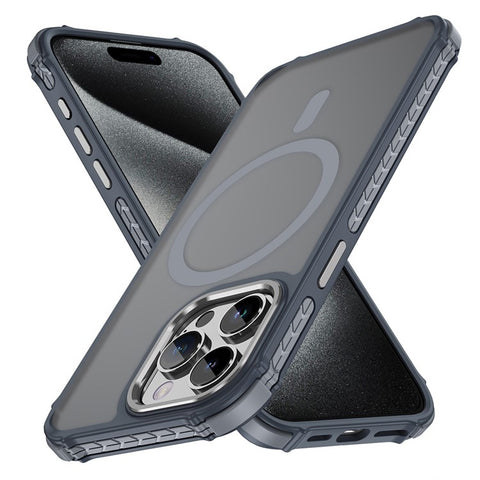For iPhone 15 Pro Max Case Compatible with MagSafe PC + TPU Skin Feeling Back Cover