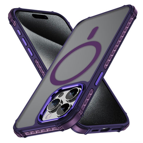 For iPhone 15 Pro Max Case Compatible with MagSafe PC + TPU Skin Feeling Back Cover