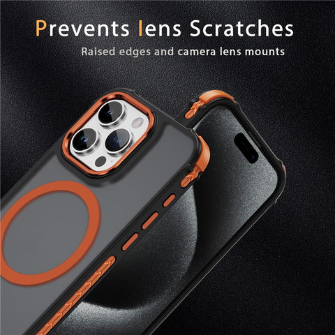 For iPhone 15 Pro Case Compatible with MagSafe PC + TPU Skin Feeling Back Cover