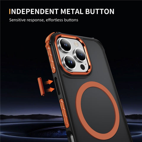 For iPhone 16 Pro Max Case Compatible with MagSafe PC + TPU Skin Feeling Back Cover