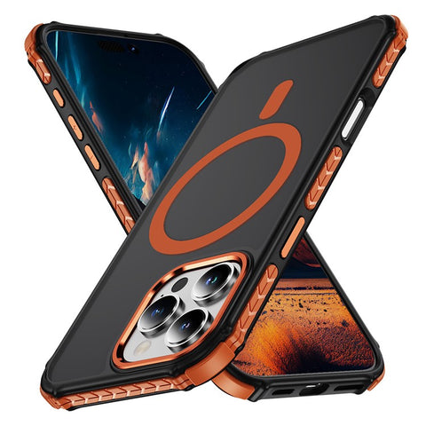 For iPhone 16 Pro Case Compatible with MagSafe PC + TPU Skin Feeling Back Cover