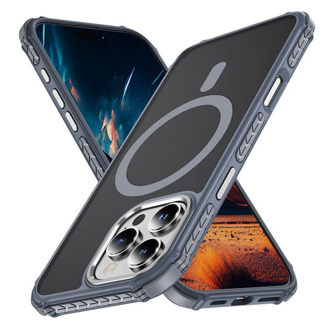 For iPhone 16 Pro Case Compatible with MagSafe PC + TPU Skin Feeling Back Cover