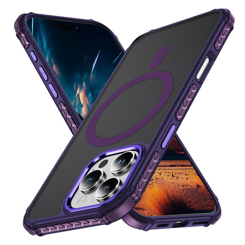 For iPhone 16 Pro Case Compatible with MagSafe PC + TPU Skin Feeling Back Cover