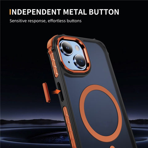 For iPhone 14 / 13 Case Compatible with MagSafe PC + TPU Skin Feeling Back Cover