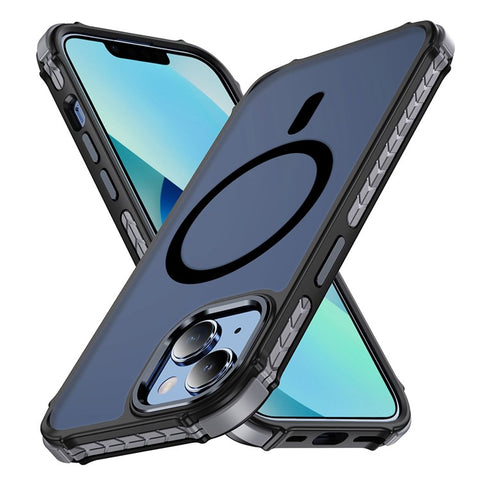 For iPhone 14 / 13 Case Compatible with MagSafe PC + TPU Skin Feeling Back Cover