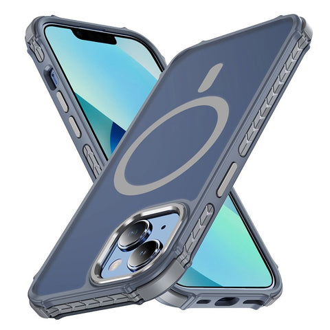 For iPhone 14 / 13 Case Compatible with MagSafe PC + TPU Skin Feeling Back Cover