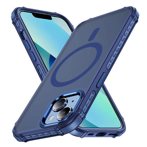 For iPhone 14 / 13 Case Compatible with MagSafe PC + TPU Skin Feeling Back Cover