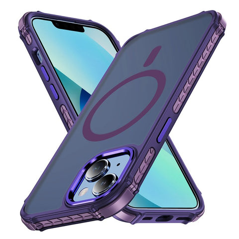 For iPhone 14 / 13 Case Compatible with MagSafe PC + TPU Skin Feeling Back Cover