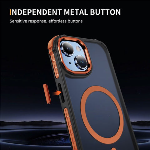 For iPhone 15 Case Compatible with MagSafe PC + TPU Skin Feeling Back Cover