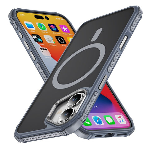 For iPhone 16 Case Compatible with MagSafe PC + TPU Skin Feeling Back Cover
