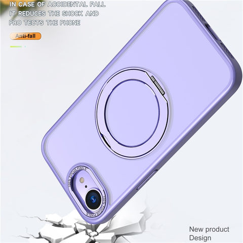 For iPhone 17e / 16e Case Compatible with MagSafe TPU + Acrylic Kickstand Phone Cover