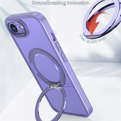 For iPhone 17e / 16e Case Compatible with MagSafe TPU + Acrylic Kickstand Phone Cover