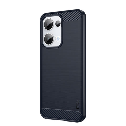 MOFI For Oppo Reno13 5G (Global) Back Cover  Brushed Texture Carbon Fiber Soft TPU Case