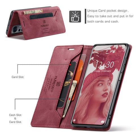 AUTSPACE For Xiaomi 12X 5G / Xiaomi 12S 5G / Xiaomi 12 5G Wallet Case  A01 Leather Stand Cover with RFID Blocking Card Holder