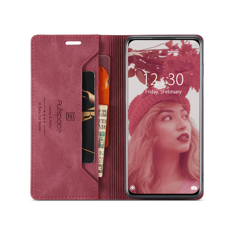 AUTSPACE For Xiaomi 12X 5G / Xiaomi 12S 5G / Xiaomi 12 5G Wallet Case  A01 Leather Stand Cover with RFID Blocking Card Holder
