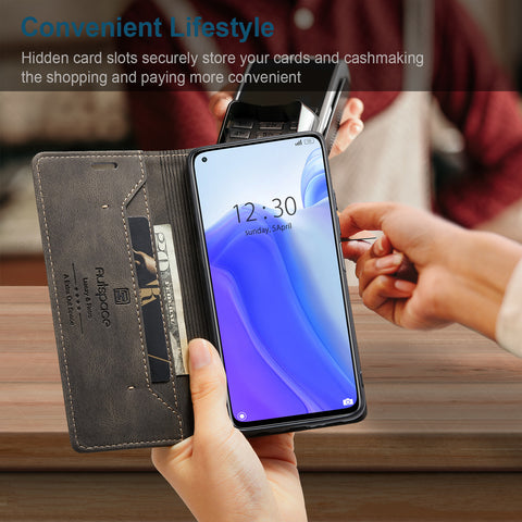 AUTSPACE For Xiaomi Mi 10T Pro 5G / Xiaomi Redmi K30S / Xiaomi Mi 10T 5G Wallet Case  A01 Leather Stand Cover with RFID Blocking Card Holder