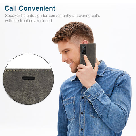 AUTSPACE For Xiaomi Mi 10T Pro 5G / Xiaomi Redmi K30S / Xiaomi Mi 10T 5G Wallet Case  A01 Leather Stand Cover with RFID Blocking Card Holder