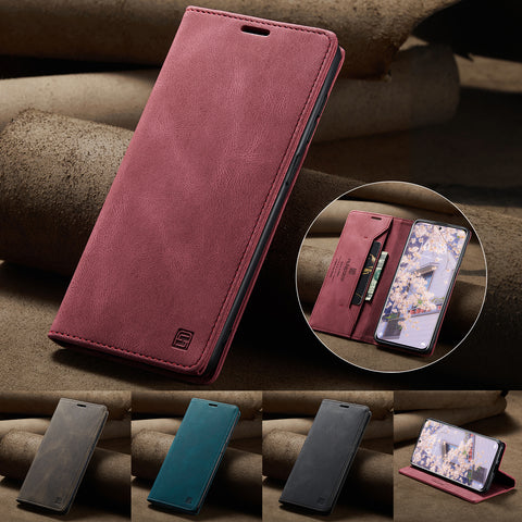 For Xiaomi 12S Pro 5G / Xiaomi 12 Pro 5G Wallet Case AUTSPACE A01 Leather Stand Cover with RFID Blocking Card Holder