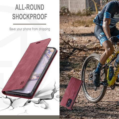 For Xiaomi 12S Pro 5G / Xiaomi 12 Pro 5G Wallet Case AUTSPACE A01 Leather Stand Cover with RFID Blocking Card Holder