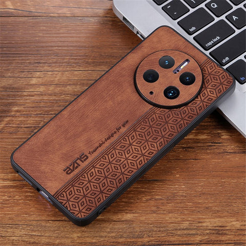 AZNS Cell Phone Cover For Huawei Mate 50 Pro 4G, Imprinted Pattern Anti-drop Phone Case PU Leather Coated TPU Shell