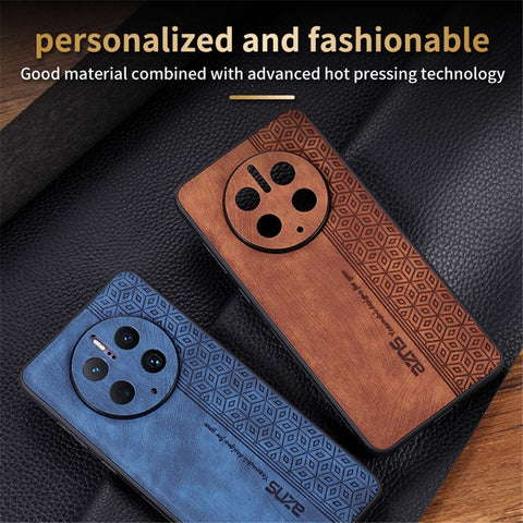 AZNS Cell Phone Cover For Huawei Mate 50 Pro 4G, Imprinted Pattern Anti-drop Phone Case PU Leather Coated TPU Shell