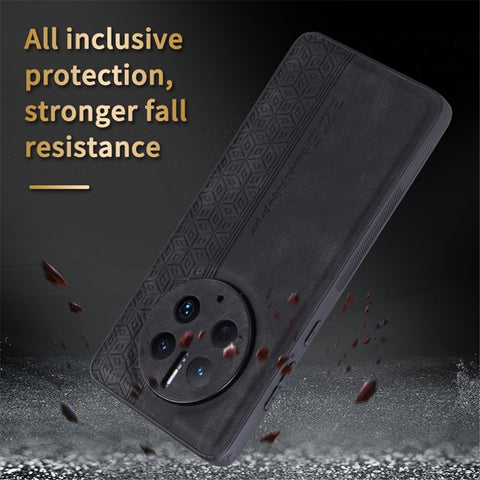 AZNS Cell Phone Cover For Huawei Mate 50 Pro 4G, Imprinted Pattern Anti-drop Phone Case PU Leather Coated TPU Shell